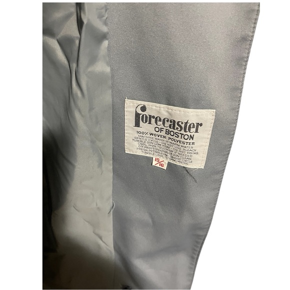 Vintage Forecaster of Boston Light Blue Trench Coat - Picture 5 of 8